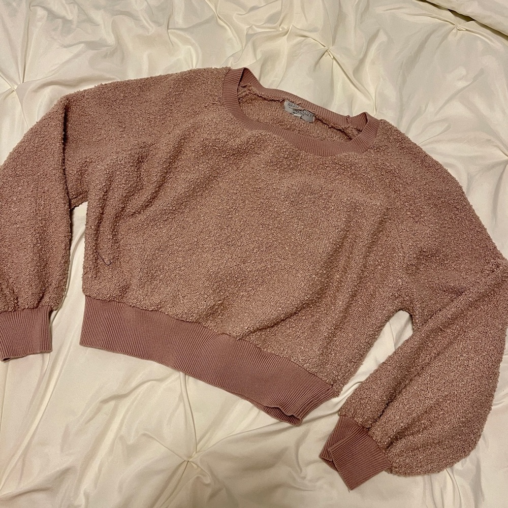 Free people dupe crop sweater